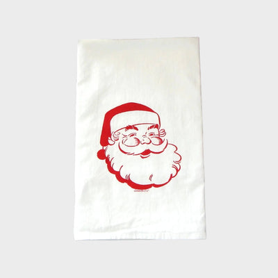 Jolly Santa Dish Towel | Tea Towels | Festive Dish Towels