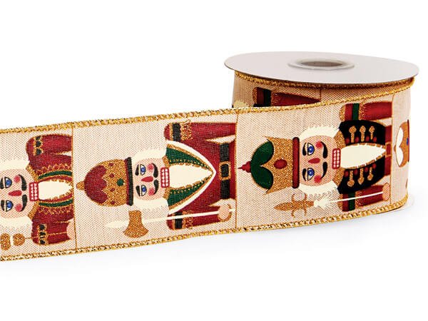 2 - 1/2" Nutcracker Wire Ribbon (10 yds) - Periwinkle Rose