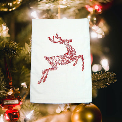 Reindeer Kitchen Towel | Towels | Christmas Dish Towels