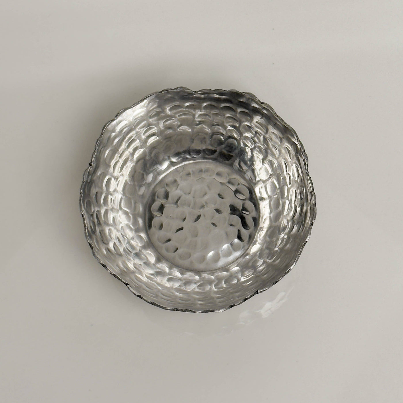 Aluminum Bowl with Torn Edges