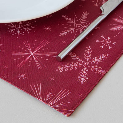 Snowflakes Christmas Placemat
