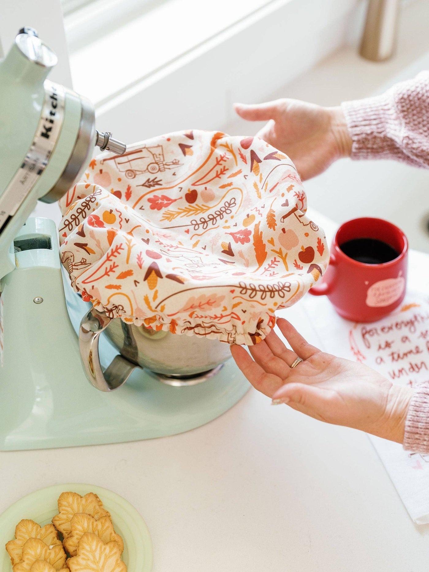 10.5" Harvest Reusable Bowl Cover | Fall