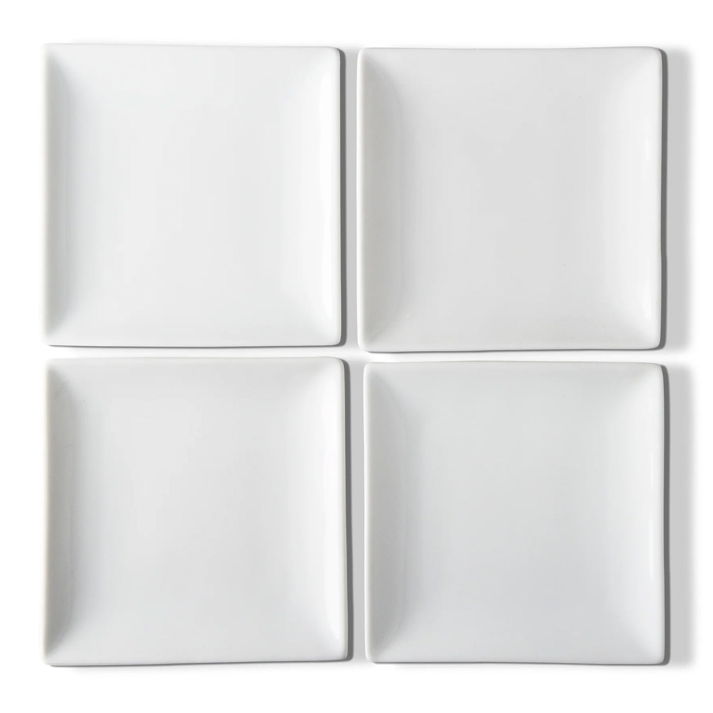 Whiteware Square Plate (Set of 4)
