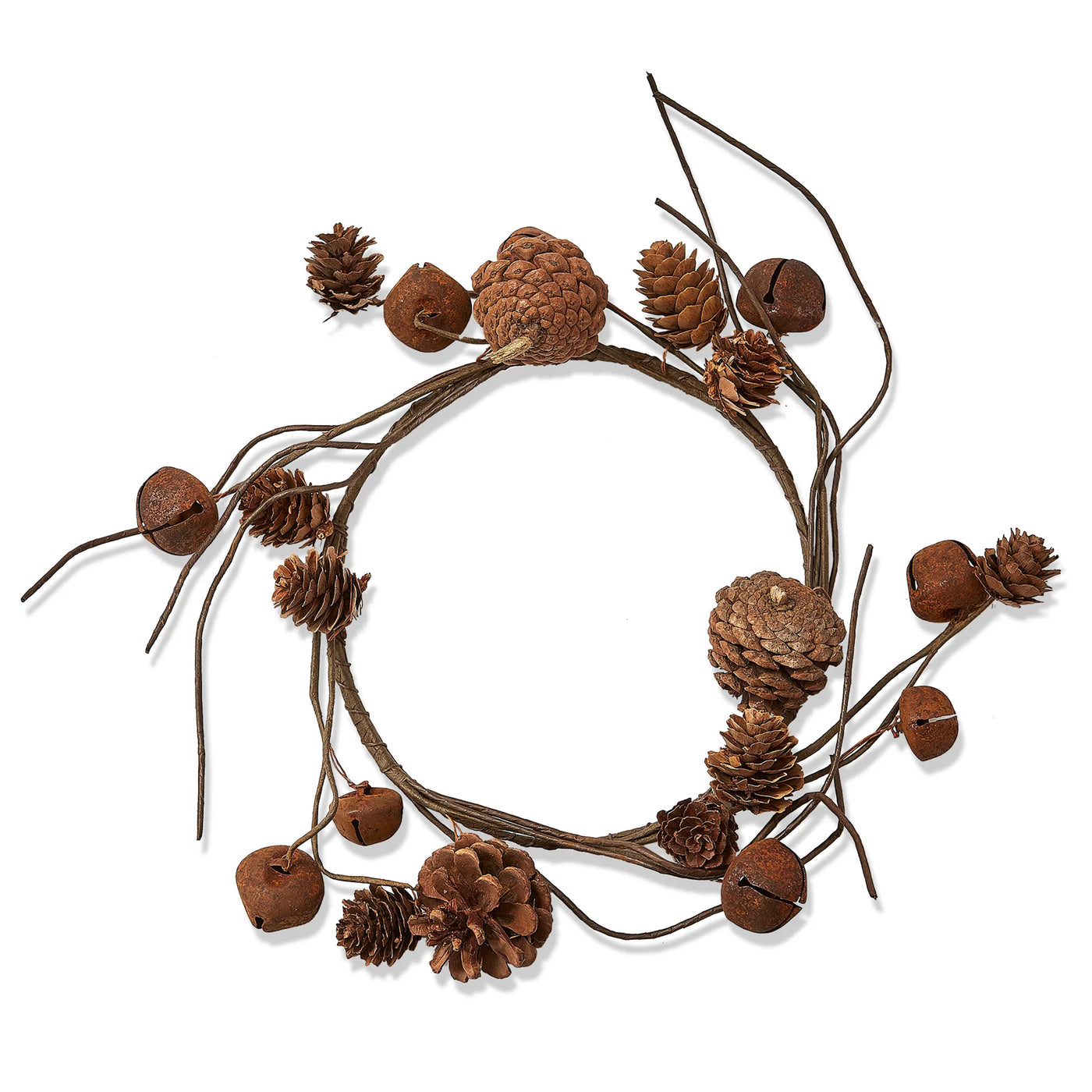 Pinecone & Bell Wreath (Large)