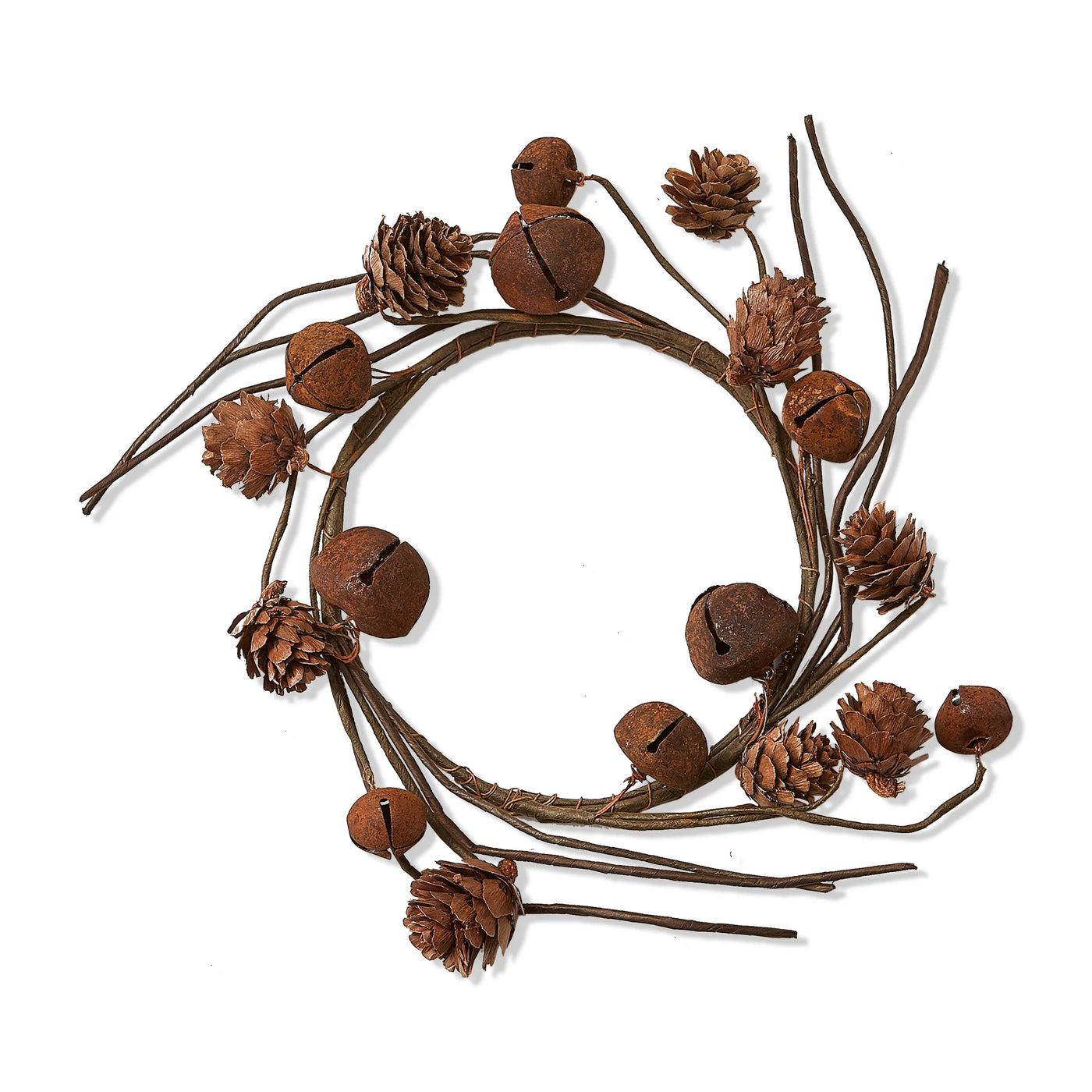 Pinecone & Bell Wreath (Small)