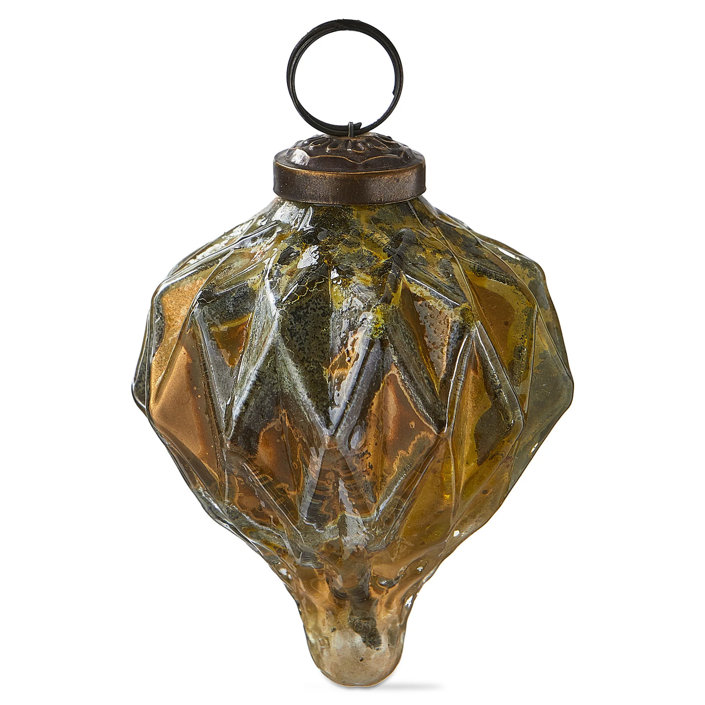 Gilded Drop Ornament 3"