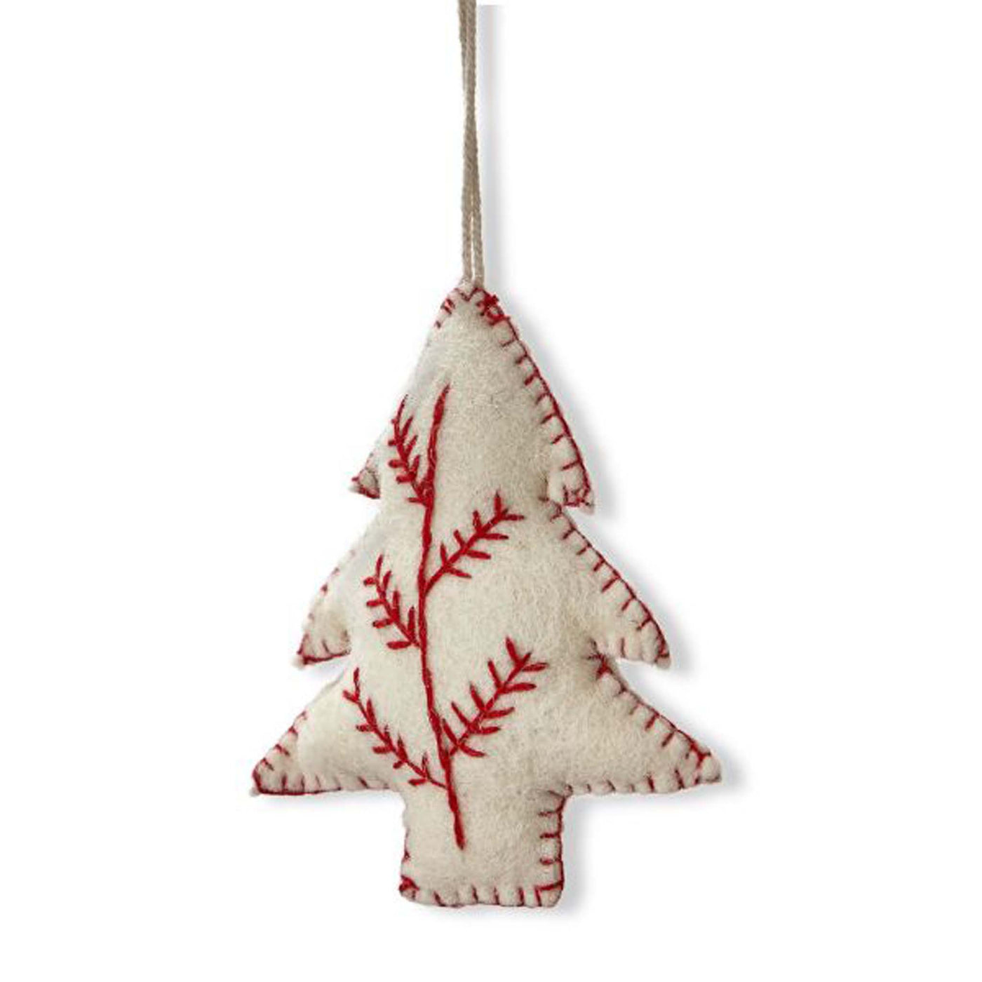 Sprig Felt Stitched Christmas Tree Ornament