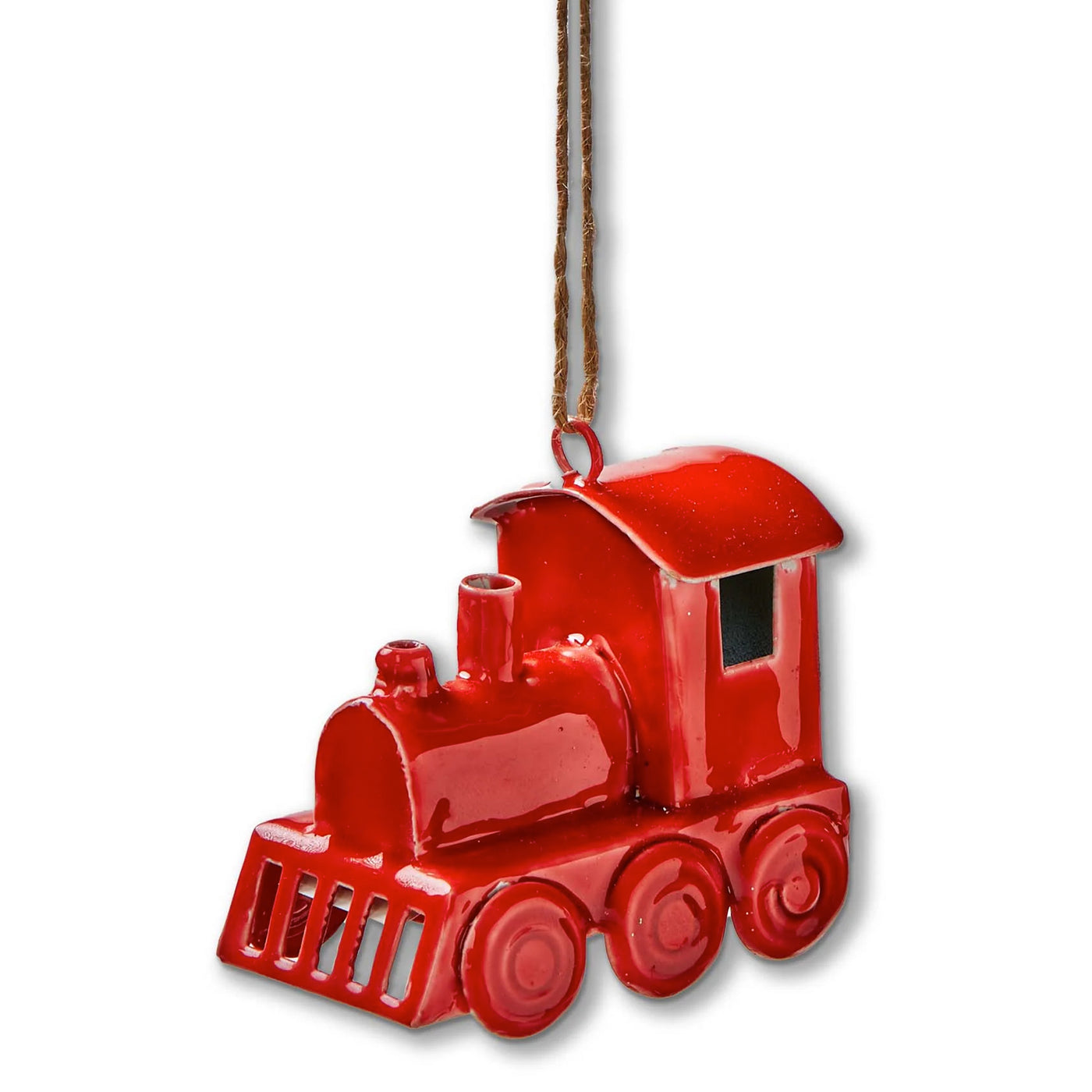 Train Enamel Ornament
