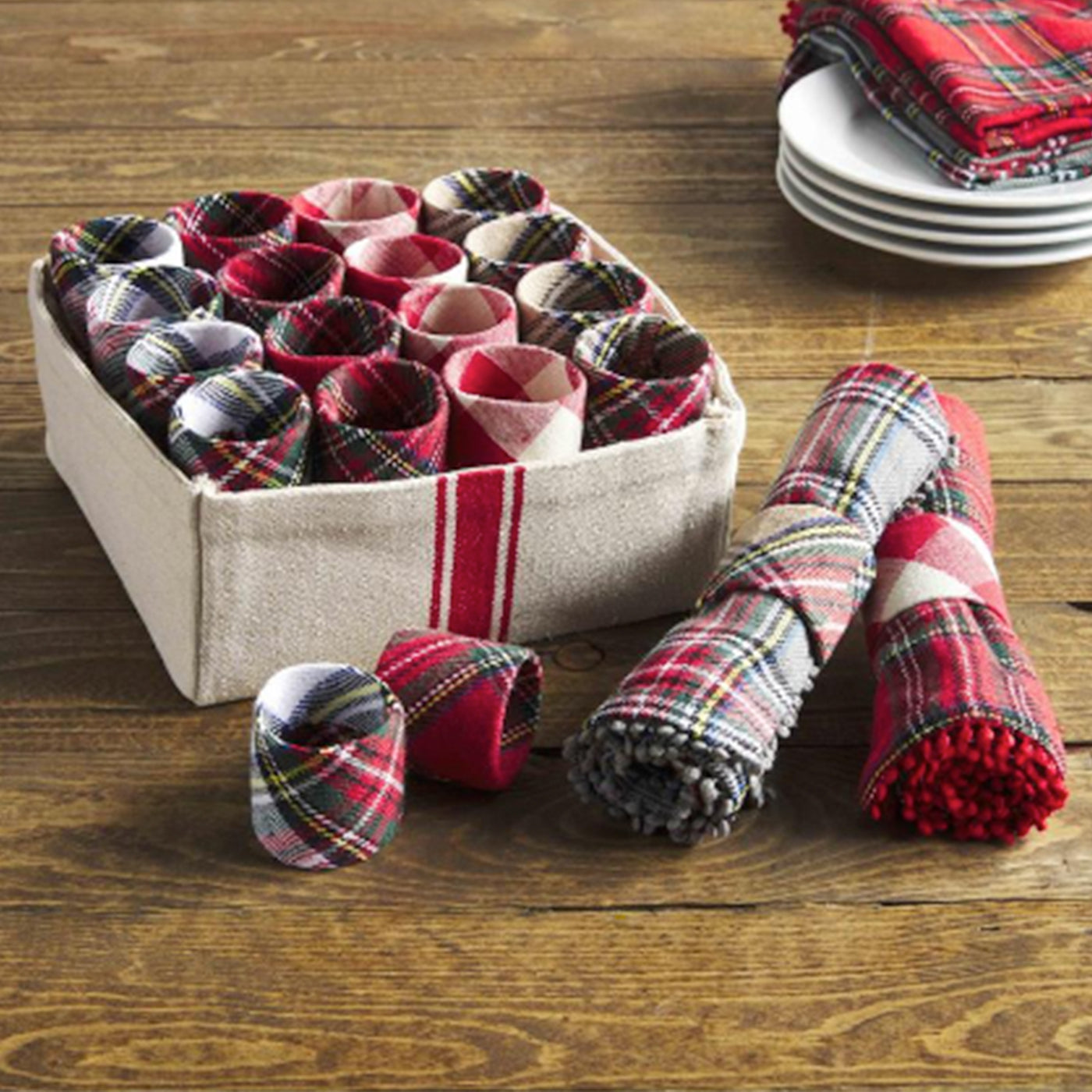 Tartan Napkin Rings (4 Styles)