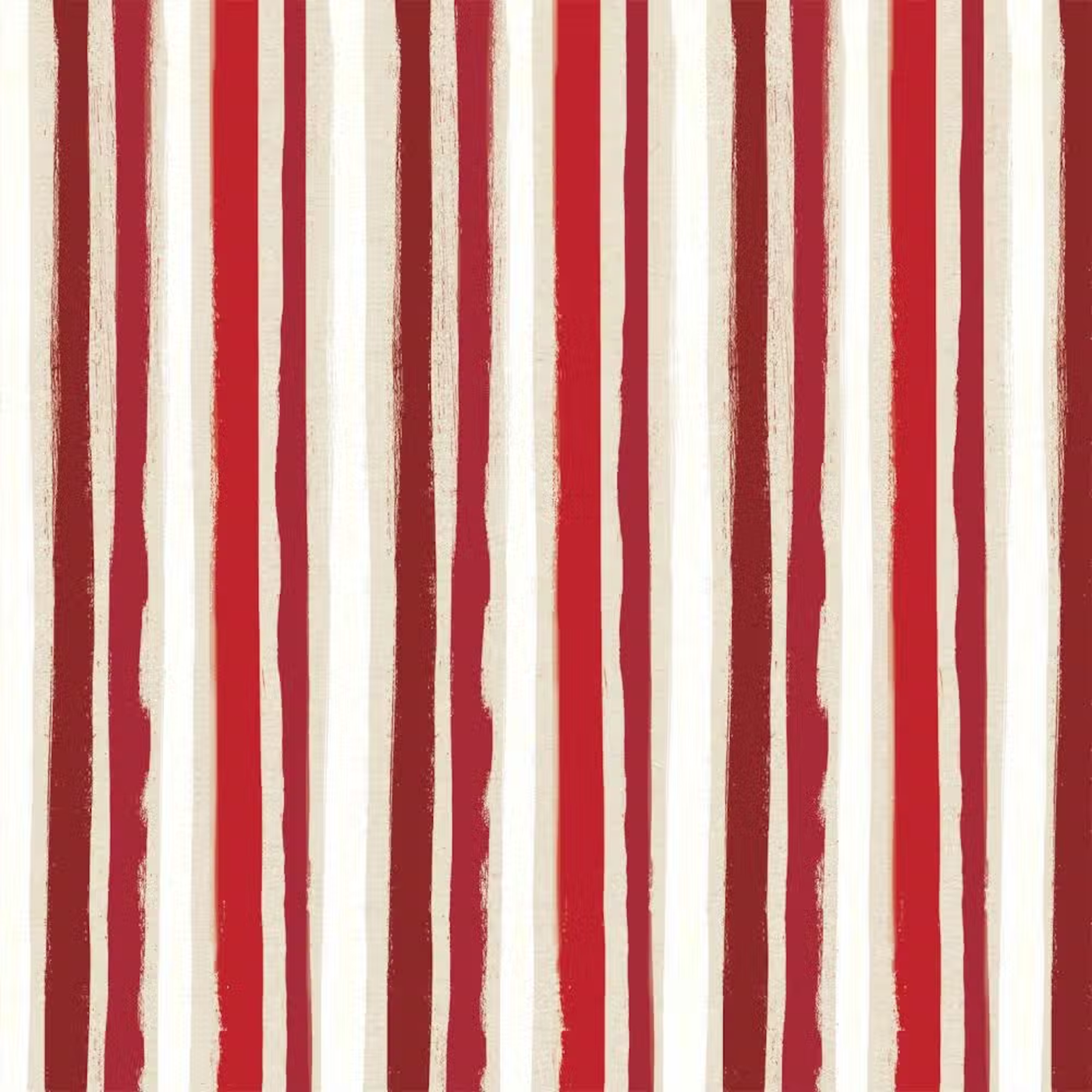 Red Stripes -- Cocktail Napkin