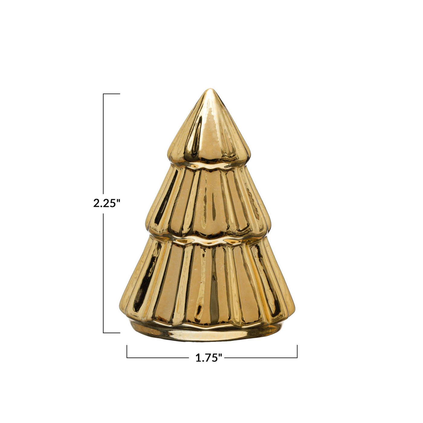 Gold Stoneware Tree (2-1/4")