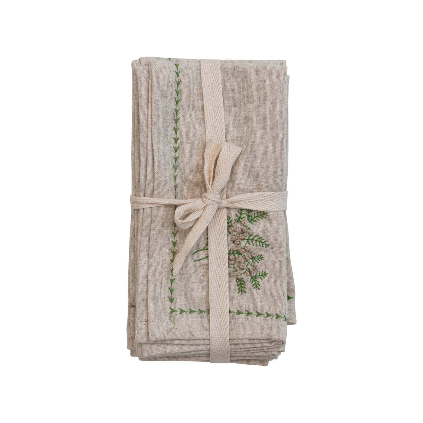 Evergreen Embroidered 18" Napkin (Set of 4)