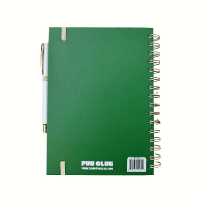 'Aspiring Retiree' Notebook with Pen - Periwinkle Rose