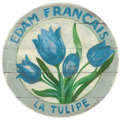 French-Inspired Giclee Wood Coasters -- Floral Collection