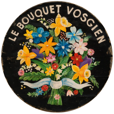 French-Inspired Giclee Wood Coasters -- Floral Collection