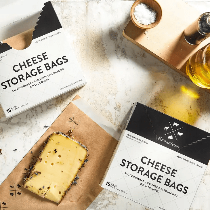 Cheese Storage Bags (box of 15) - Periwinkle Rose
