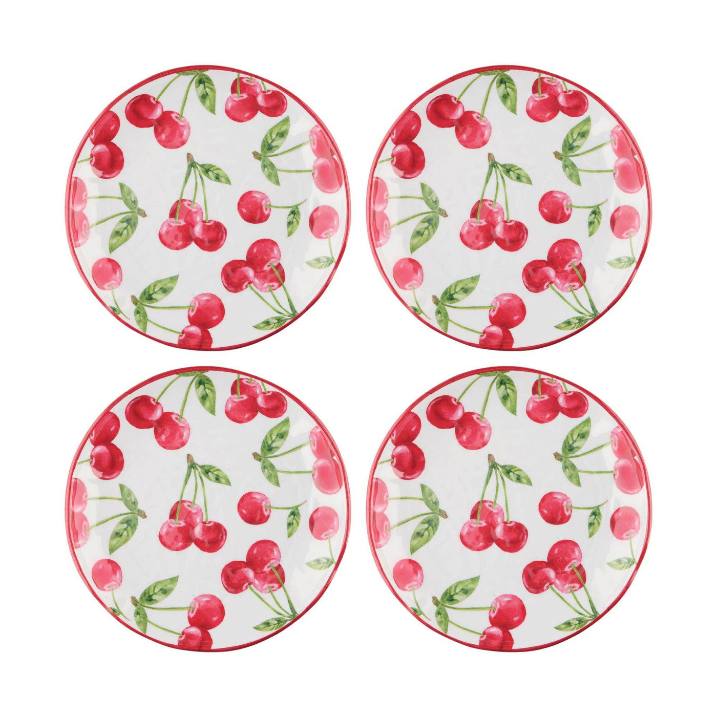 Cherry 6" Melamine Plate - Periwinkle Rose