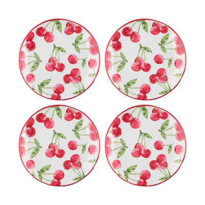Cherry 6" Melamine Plate - Periwinkle Rose