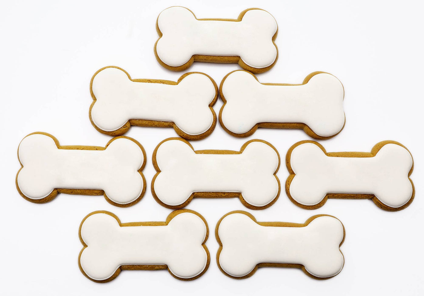 Fox Run Dog Bone Cookie Cutter Set, 3-Piece, 2” to 3.5”