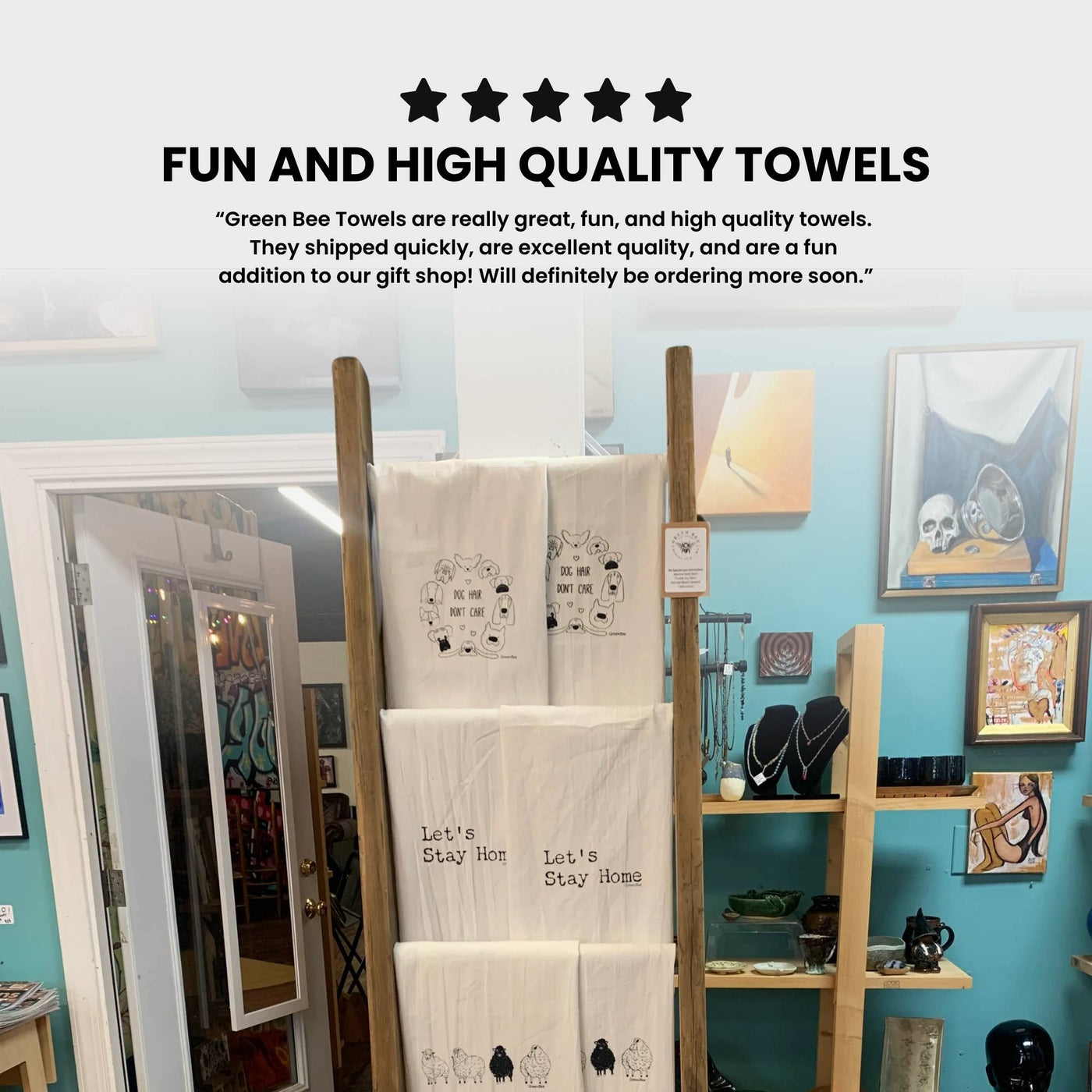 Wonderful Time Dish Towel | Tea Towel | Christmas Dish Towel