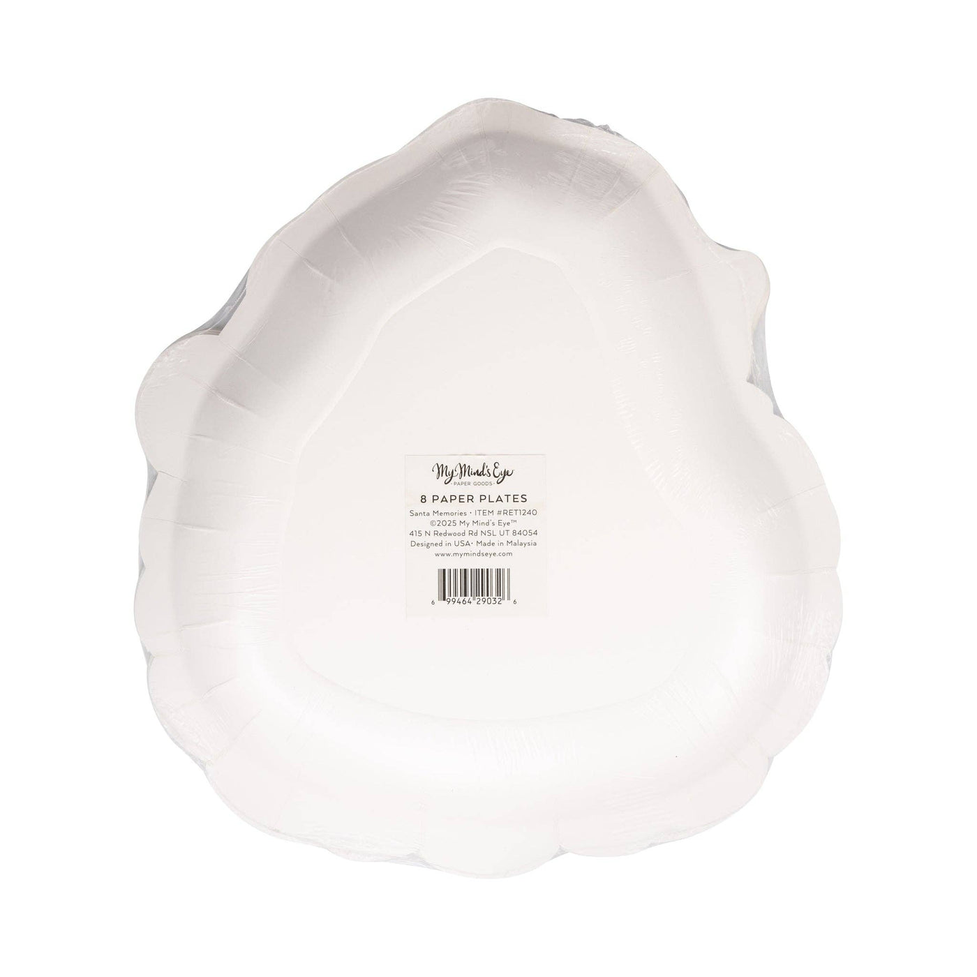 Retro Santa Paper Plate