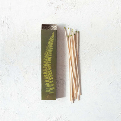 Fern Safety Fireplace Matches - Periwinkle Rose
