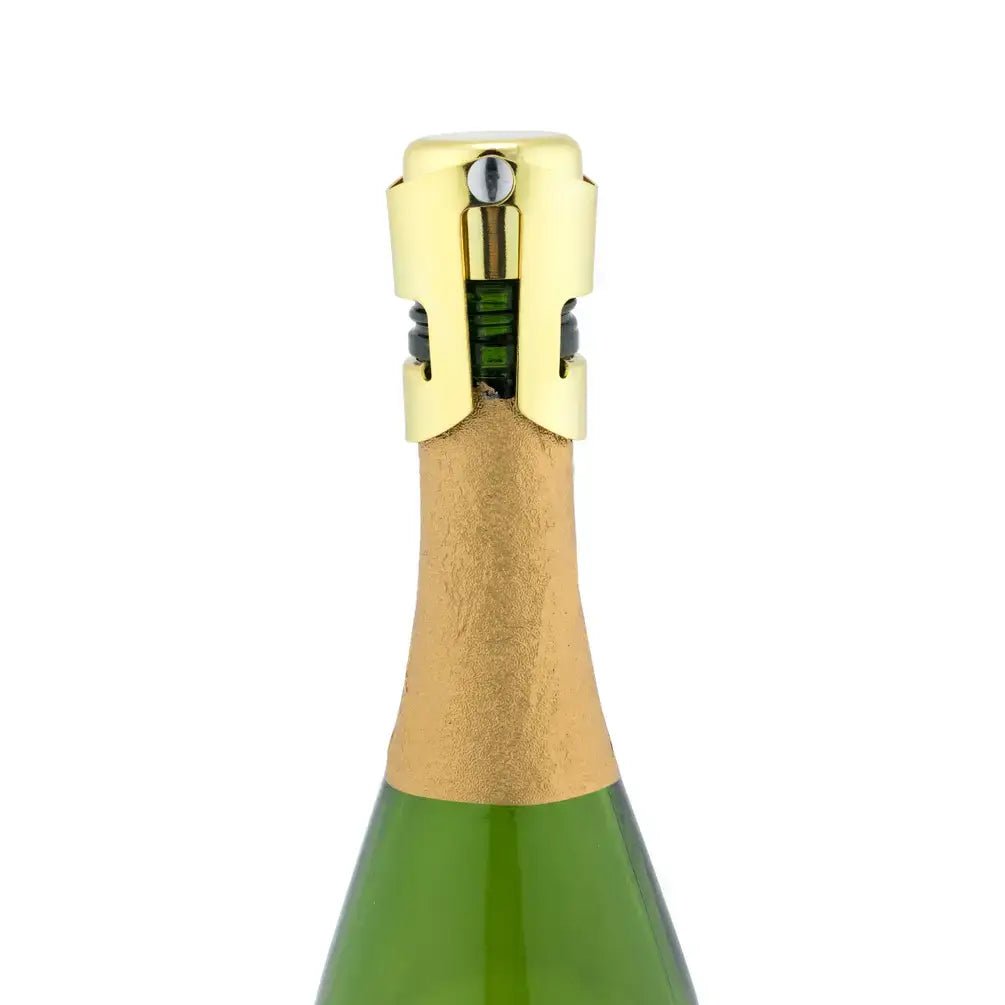 Fizz™ Chrome Champagne Stopper - Periwinkle Rose
