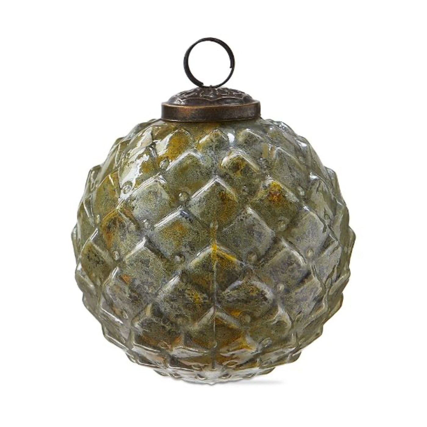 Gilded Gold Ornament - Periwinkle Rose