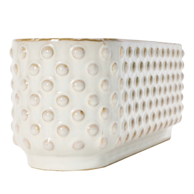 Hobnail 3 Partition Planter - Periwinkle Rose