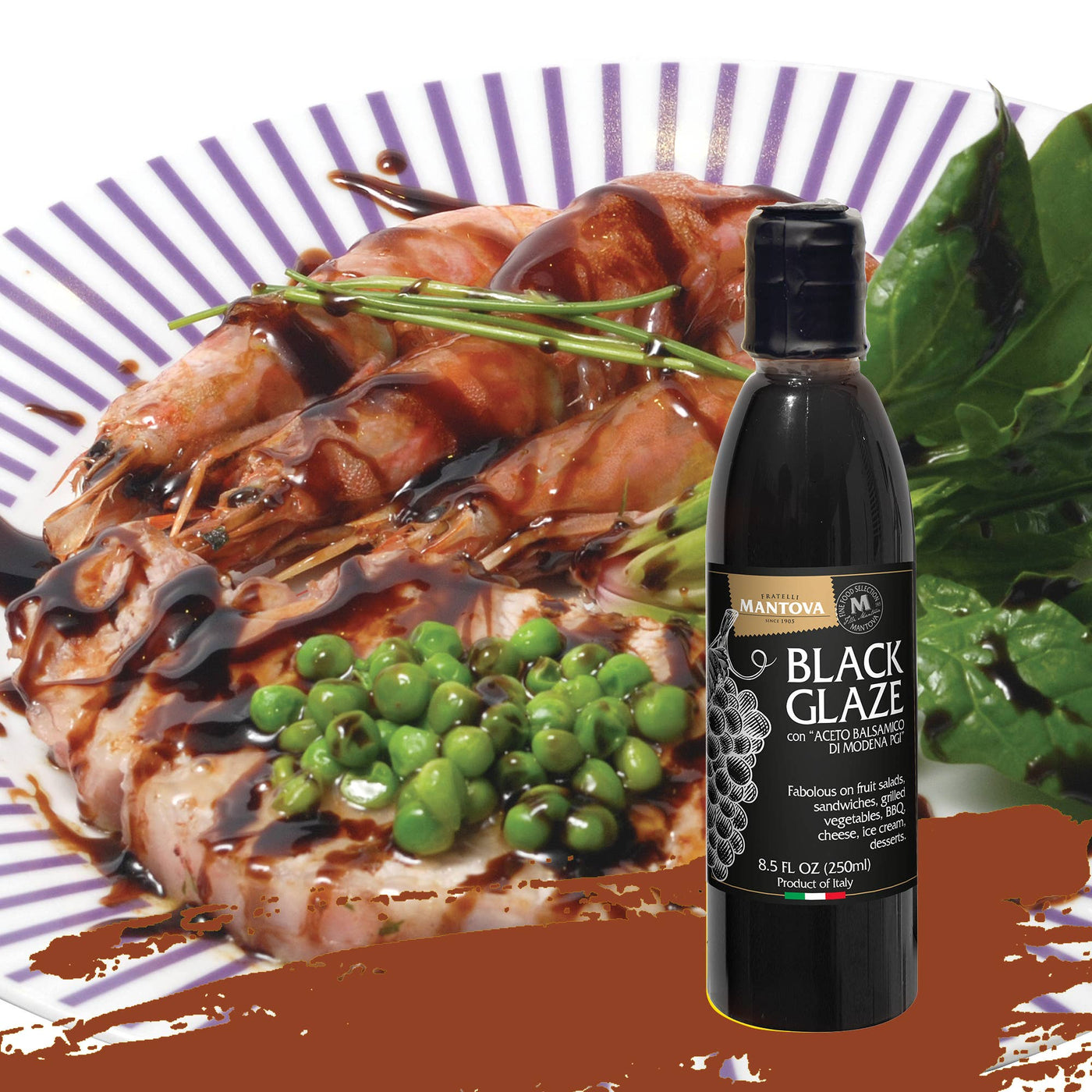 Mantova Black Balsamic Glaze, 8.5 fl. oz. - Periwinkle Rose