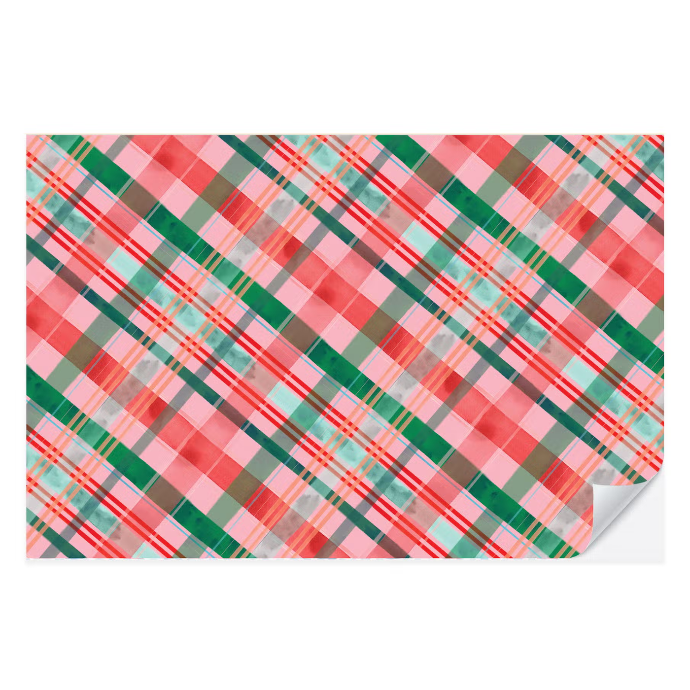 Merry Plaid Christmas Placemat Pad