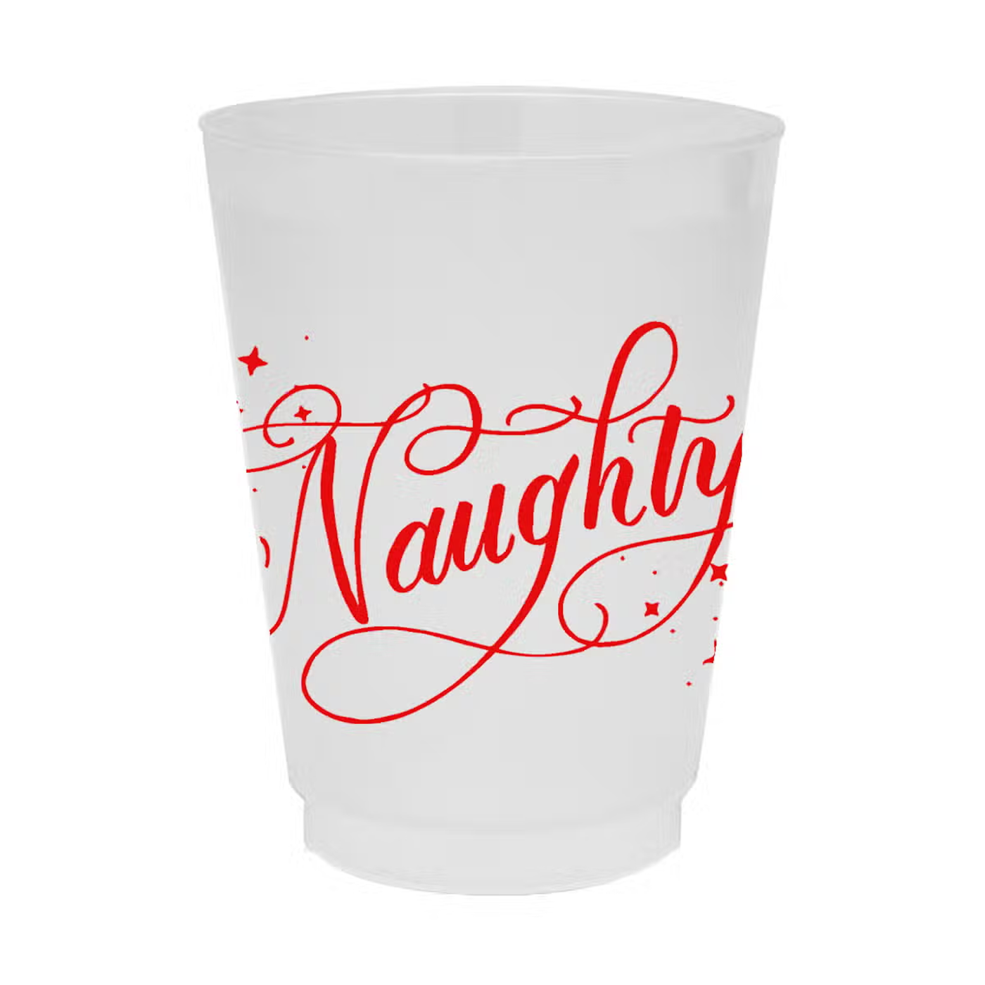 Naughty Frosted Party Cups (Set of 8/reusable)