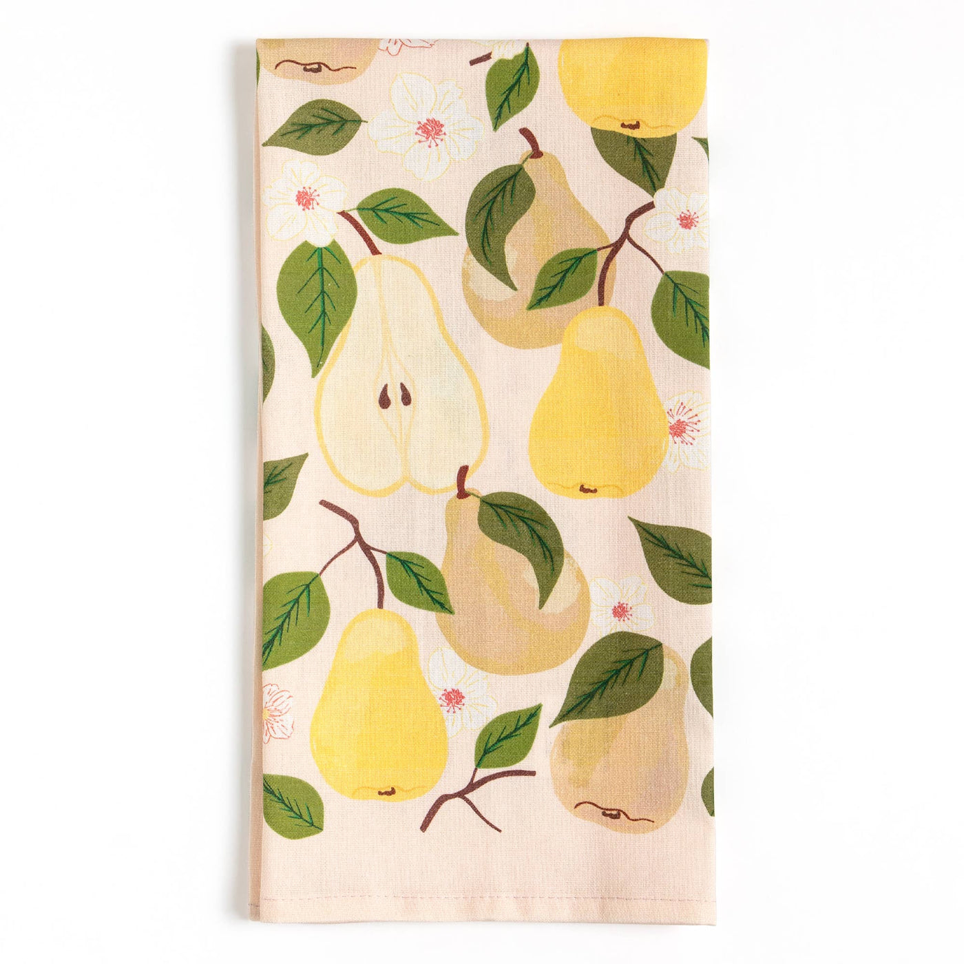 Pear Tree Tea Towel - Periwinkle Rose