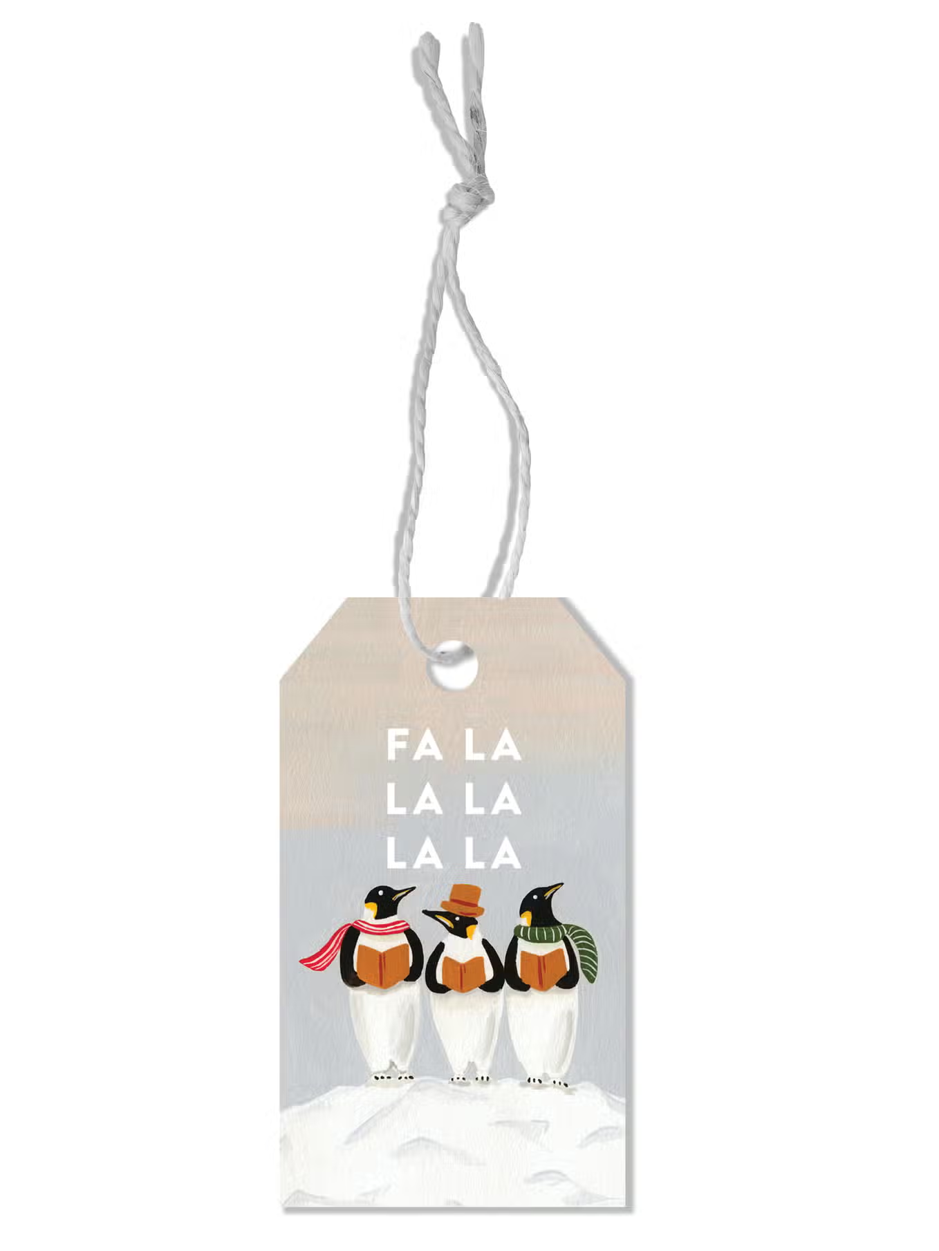 Penguin Carolers Gift Tags