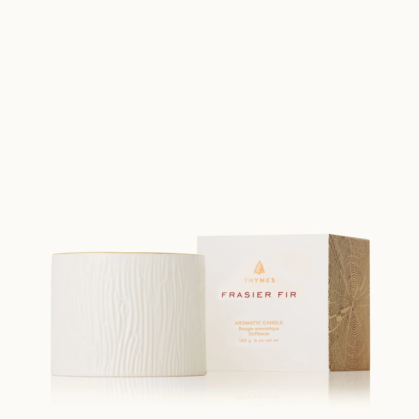 Thymes Frasier Fir Petite Ceramic Pillar Candle
