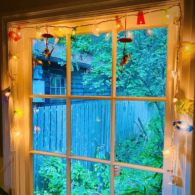 Recycled Glass Lights (green or white cord) - Periwinkle Rose