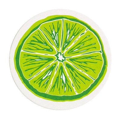 Slice Of Lime Coaster - Periwinkle Rose
