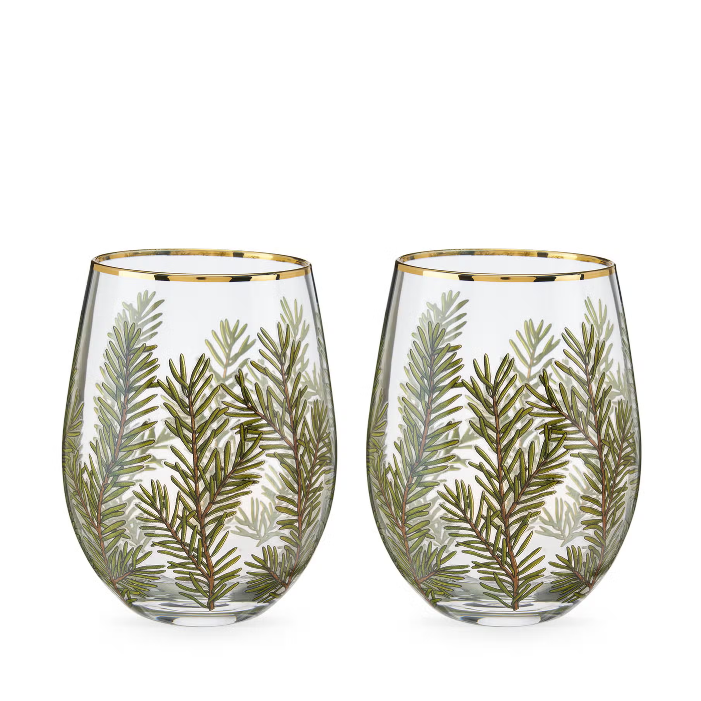 Sprig Stemless Wine Glass (Boxed Set of 2)