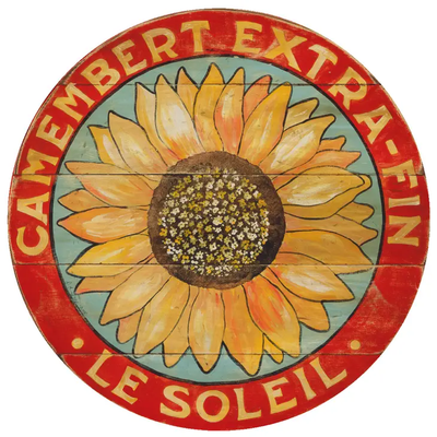 French-Inspired Giclee Wood Coasters -- Floral Collection