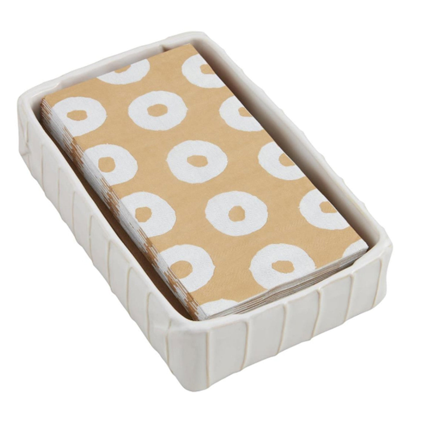 Textured Guest Towel Caddy (Guest Towels Included) - Periwinkle Rose