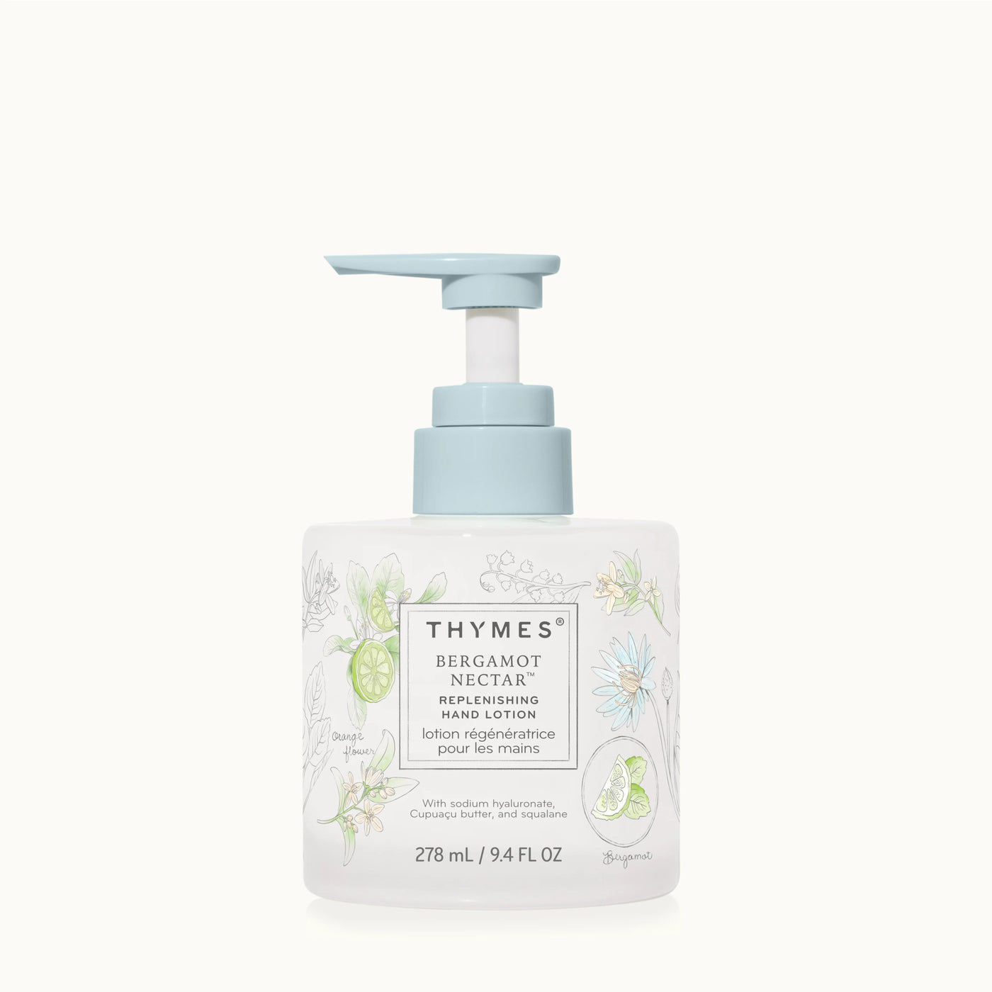 Thymes Bergamot Nectar Replenishing Hand Lotion - Periwinkle Rose