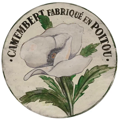 French-Inspired Giclee Wood Coasters -- Floral Collection