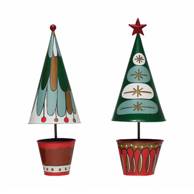 16" Whimsical Metal Tree (2 Styles) - Periwinkle Rose