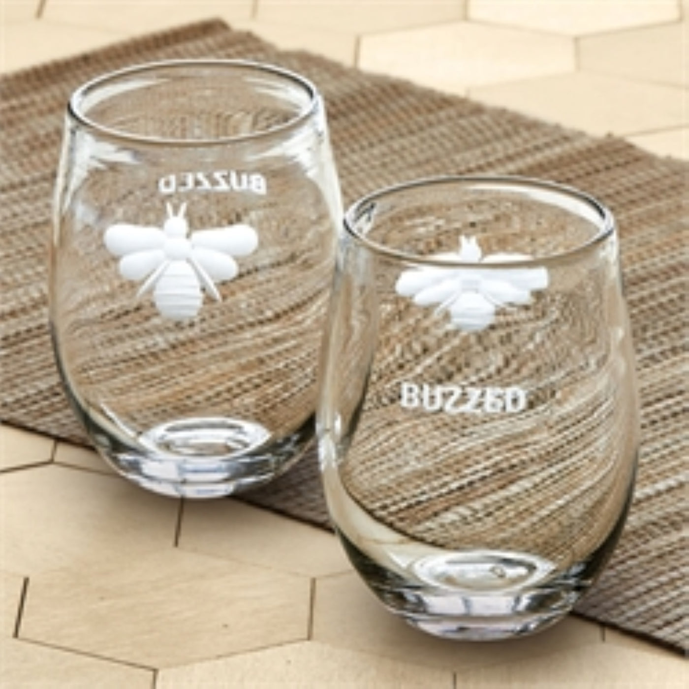 Buzzed Stemless Wine Glass