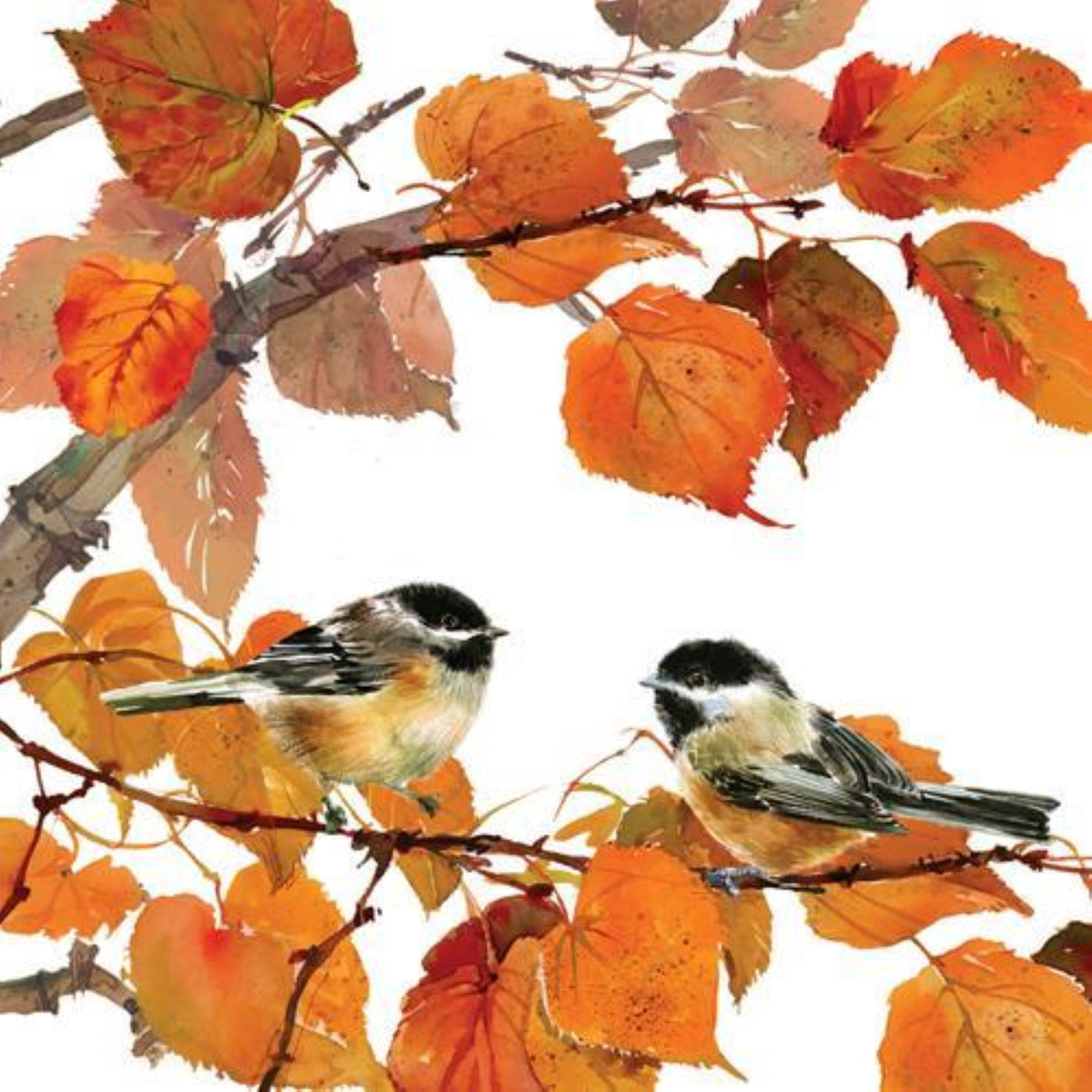 Autumn Birds Beverage Napkins