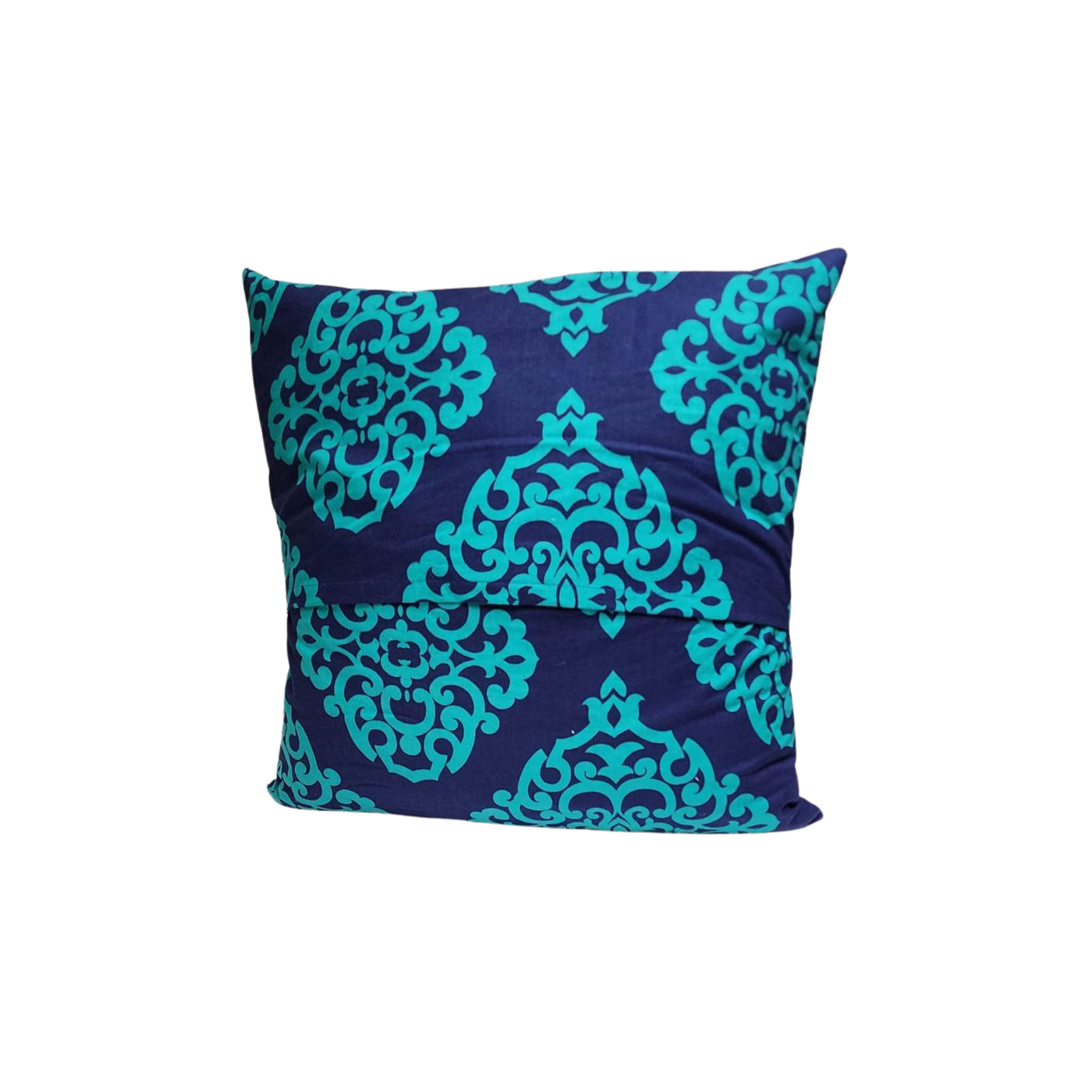 Periwinkle Rose Blue & Grey Throw Pillow