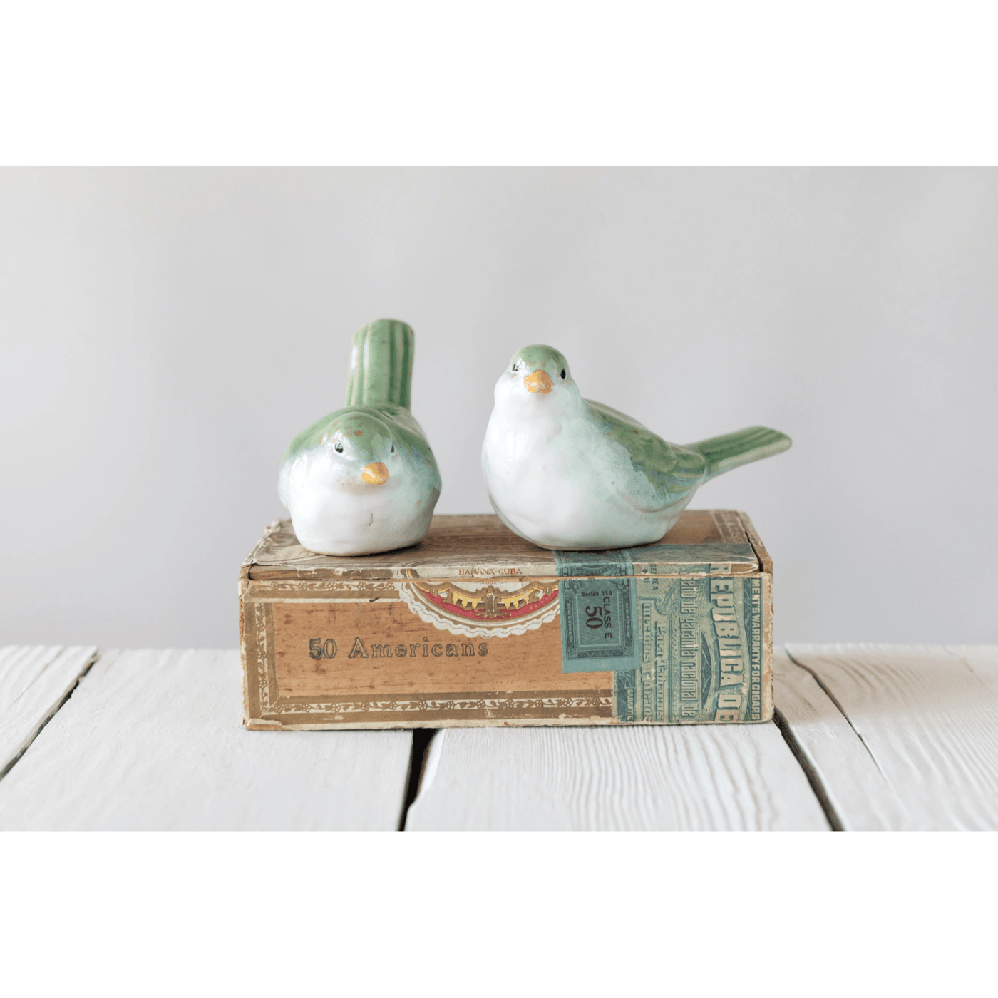 Ceramic Bird (2 styles) - Periwinkle Rose