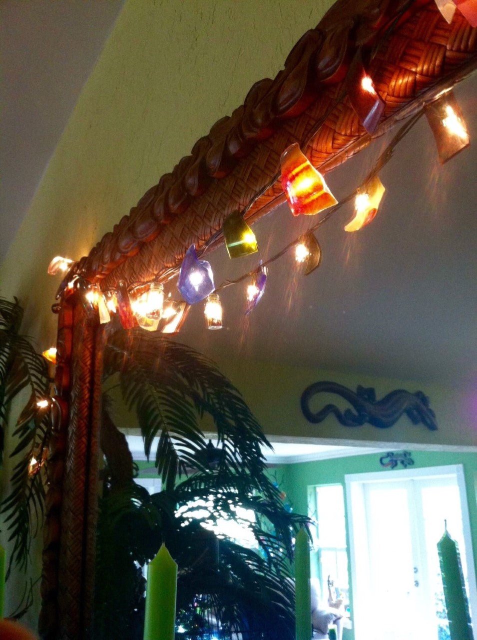 Recycled Glass Lights (green or white cord) - Periwinkle Rose